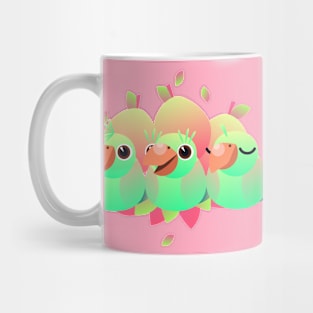 Green Mango parrot family Mug